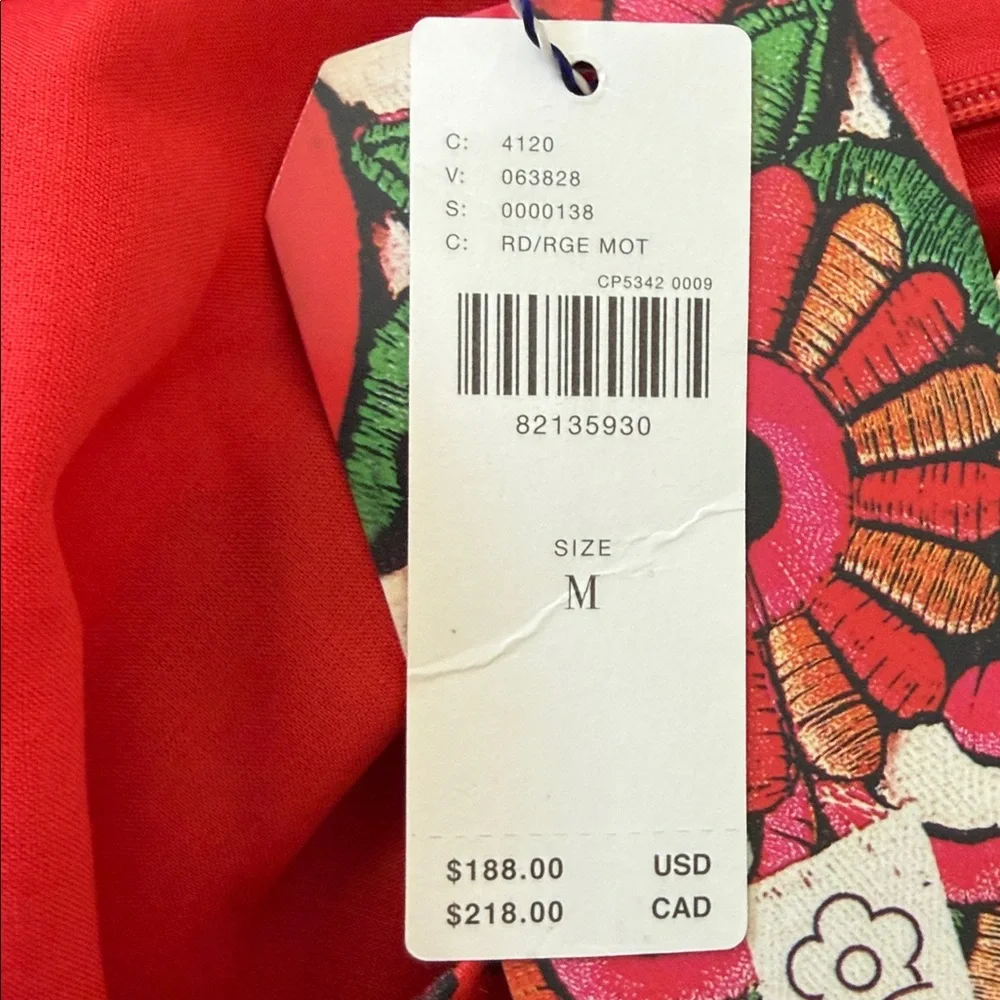 NWT!!! FARM Rio Floral Red Maxi Tiered Skirt Size M - Picture 8 of 13